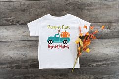 Pumpkin Kisses &amp; Harvest Wishes SVG - Fall SVG Cut File DXF Product Image 6