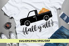 Fall Y&#039;All - Thanksgiving SVG EPS DXF PNG Cutting Files Product Image 1