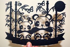 Panda Paper Cut SVG File Product Image 2