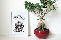 Set of Banners with coffee quotes. Product Image 5