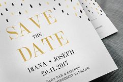 Black Gold Polkadot Wedding Suite Product Image 2