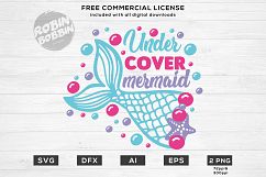 Undercover Mermaid SVG Design for T-Shirt, Hoodies Product Image 1