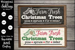 Farm Fresh Christmas Trees Sign SVG Product Image 1