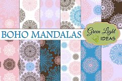 Boho Mandalas Digital Papers Product Image 1