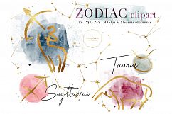 Zodiac Signs - Astrology ClipArt Product Image 1