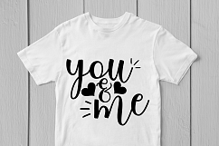 You &amp; Me Love - Valentine SVG EPS DXF PNG Cutting Files Product Image 2