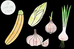 Vegetable &amp; Produce Clipart Set Product Image 3