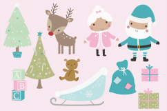 Santas helpers-pastel clipart set Product Image 3