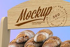 Glossy Transparent Bread Package with Clip Mockup Product Image 6