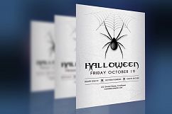 Spider Hallowen Party Flyer Template Product Image 3