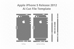 Apple iPhone 5 Vinyl Skin Cut File Template 2012 Product Image 2