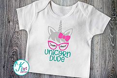 Unicorn face horn girl bundle svg dxf cutting files clipart Product Image 2