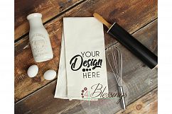 Kitchen Towel Mockup, Flour Sack Towels Mockup, Tea Towel Product Image 1