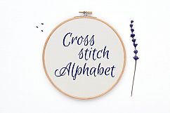 Cross Stitch Alphabet Pattern (Alph6) Product Image 1