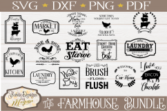 Farmhouse SVG bundle, svg bundle, dxf, farmhouse svg Product Image 1