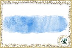 Blue Glitter Digital Clipart Brush Stroke - 24 of beautiful PNG files Product Image 6
