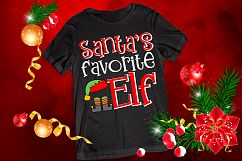 Santa&#039;s Favorite Elf Christmas svg, clipart, dxf Product Image 2