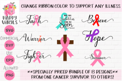 SPECIAL PRICE Breast Cancer Bundle SVG Awareness Ribbons SVG Product Image 1