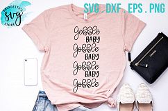 Gobbly Baby SVG DXF PNG EPS File Product Image 1