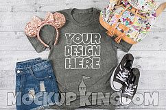 Unisex Crew Neck Shirt Mockup, Bella Canvas Mockup Product Image 1
