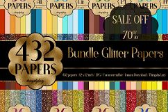 SALE OFF 432 Glitter Digital Paper, Princess Kid Party Paper Product Image 1
