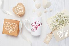 Valentine&#039;s Day lettering photo overlays Product Image 6
