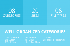 166 Places Filled Low Poly Icons Product Image 3