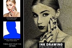 Ink Drawing Photoshop Action Product Image 2
