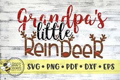 Grandpa's Little Reindeer SVG Product Image 1