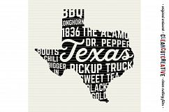 Texas State design - SVG DXF EPS PNG - Cricut &amp; Silhouette - clean cutting files Product Image 3