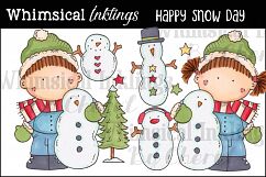 Happy Snow Day Clipart Collection Product Image 1