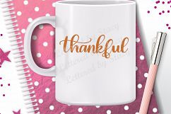 Thankful - Grateful - Blessed SVG bundle / Thanksgiving SVG Product Image 5