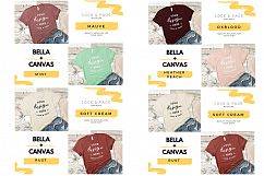 T-Shirt Mockup Bella Canvas 3001 Mega Bundle TShirt Flat Lay Product Image 5