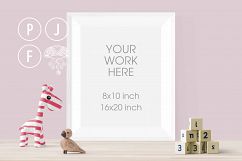 Kids frame mockup 8x10 bundle | nursery frames Product Image 4