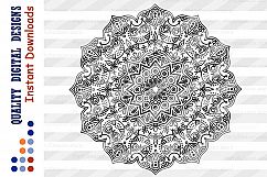 Owl Mandala svg Animal Mandala wall art Mandala clip art Product Image 2