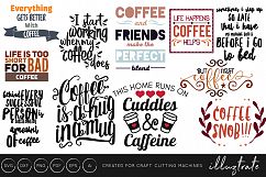 Life is too short for bad coffee SVG Cut File / DXF / PNG Product Image 1