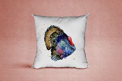 Thanksgiving fall harvest clipart, with cornucopia and turke Product Image 6