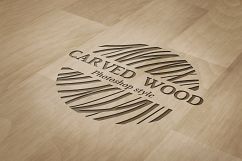 Carved wood layer style for Photoshop Product Image 2