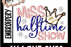 Little Miss Halftime Show - Football Embroidery Product Image 2