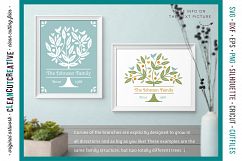 Grow a FAMILY TREE! - crafty design toolkit - SVG DXF EPS PNG - Cricut &amp; Silhouette - clean cutting files Product Image 3