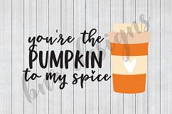 Pumpkin Spice SVG, Fall SVG, SVG Files, DXF File Product Image 1