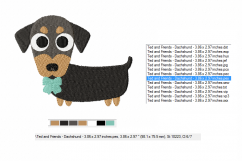 Dachshund PUPPY Embroidery Designs ~ Machine Embroidery Design in 2 sizes - Instant Download ~ How Much is that Doggie in the Window! Product Image 2
