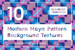10 Modern Maya Pattern Backgrounds Product Image 1