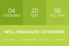 166 Transport Glyph Inverted Icons Product Image 3