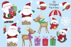 Christmas clipart, Christmas graphics &amp; illustrations, Santa Product Image 2