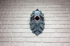 Game of Thrones, Winter is coming, Paper Wolf, Direwolf, Wolf Head, Papercraft Wolf, House Stark, animal head, Home Decoration, Printable Product Image 7