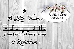 O Little Town of Bethlehem, SVG Cut File Product Image 1