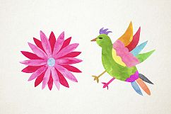 Watercolor Otomi Clipart, Otomi Clip Art, Fiesta Clipart Product Image 5