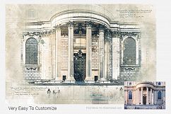 Architecture Sketch Photoshop Action Product Image 23