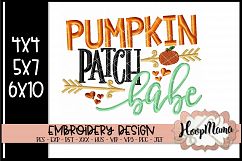 Pumpkin Patch Babe - Thanksgiving Embroi Product Image 1